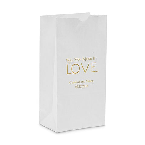 "All You Need is Love" Self Standing Paper Bag
