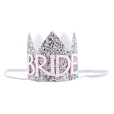 Glitter Bride Mini Crown Headband