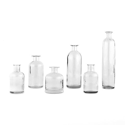 Glass Bottle Decor Set