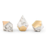 Modern Marble and Gold Diamond Favor Boxes