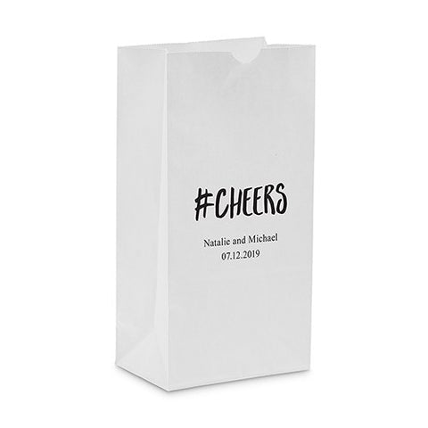 Hashtag Cheers Self Standing Paper Bag