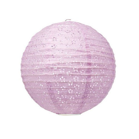 Small Lace Paper Lantern - Lavender