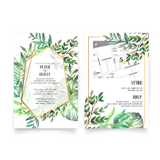 Tropical Watercolor Invitation - 25 sets