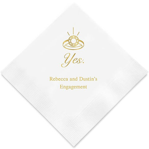 Yes to The Ring Printed Paper Napkins