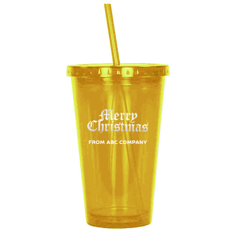 Acrylic Tumbler - Yellow