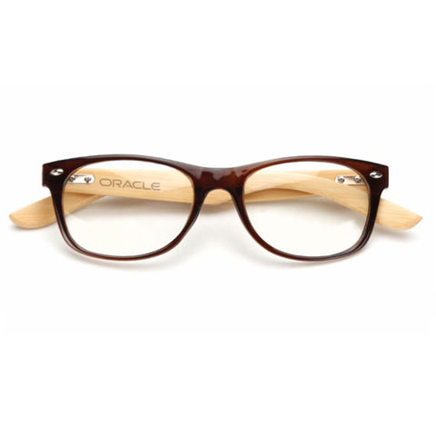 Custom Wooden Computer Glasses - Red