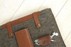 CLASSIC CASE | Macbook Pro en Air | Extra vak | Zandbruin en Cognac leder