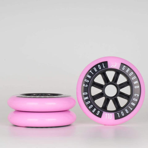 Ground Control FSK 110mm Pink Wheels  - 3 Pack-Ground Control-110mm,atcUpsellCol:upsellwheels,Freeskate / Powerblade,pink,Skate Parts,Wheels