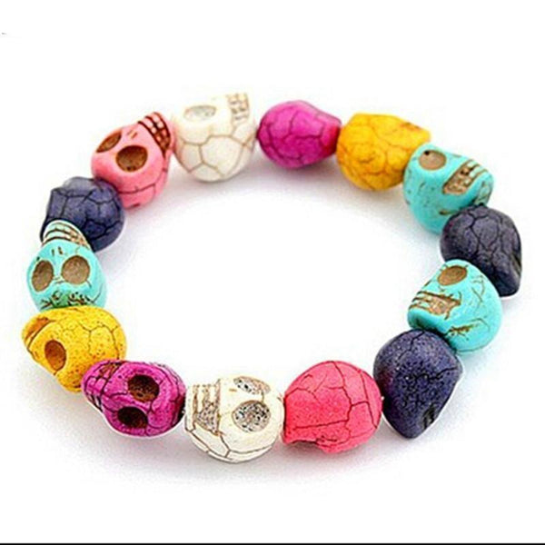 stone skull bracelet