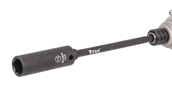 Titan Tools 49089 9 Piece Impact Wobble Socket Adapter Set 