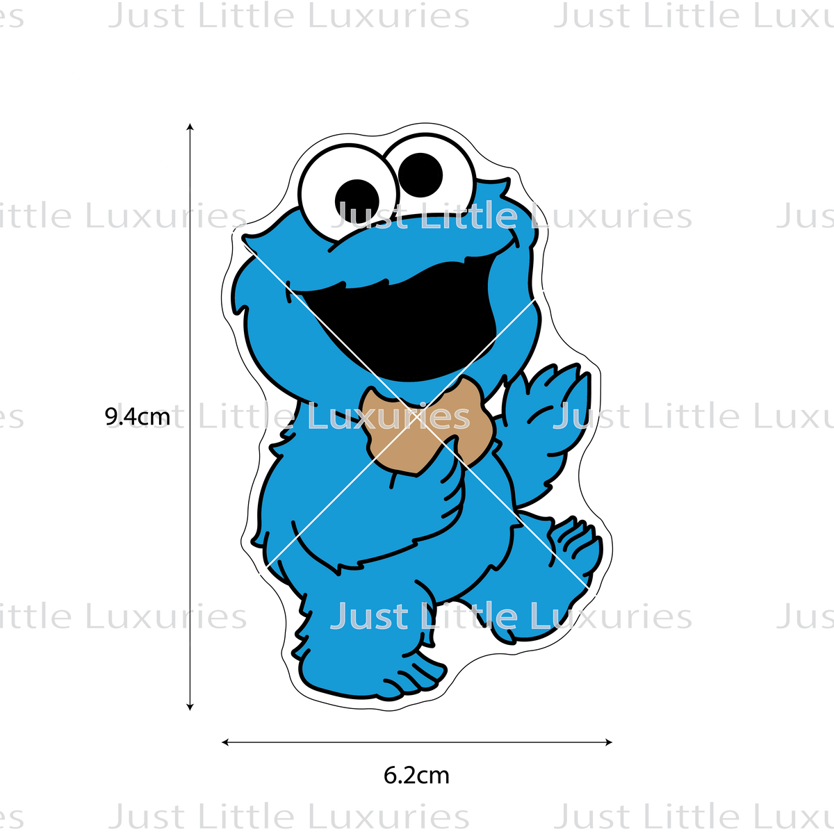 Sesame Street Cookie Monster Full Body Cookie Cutter Just Little Luxuries