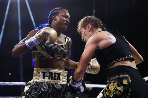 Claressa Shields Ring Attire by Cosmo and DOnato 