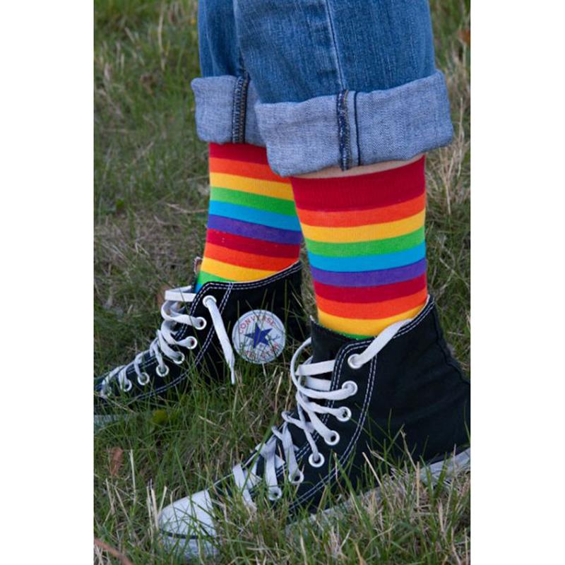 Rainbow Socks Teen Girls