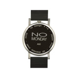 460 - silver brush case / black dial / grey band