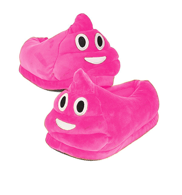 emoji poop slippers