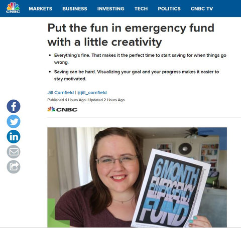 CNBC Article - Put the fun in emergency fund with a little creativity