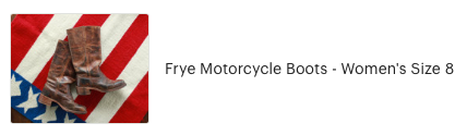 Customer review of Frye Motorcycle Boots from High Desert Dry Goods 