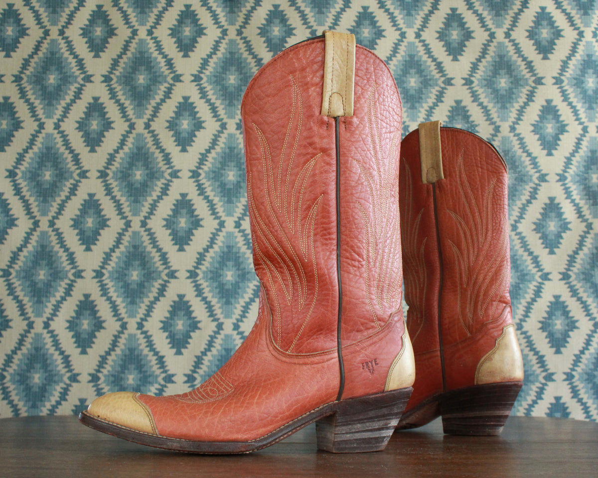 vintage frye boots mens