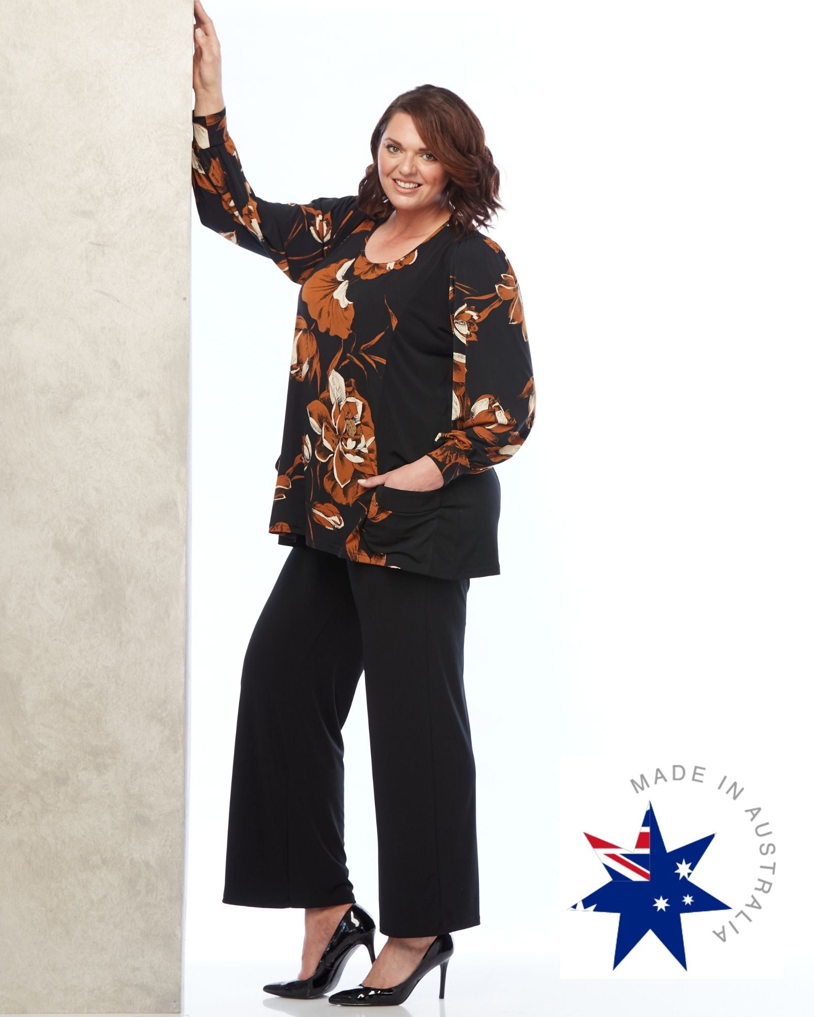 RTM Lindy Contrast Top - Size 12 -26