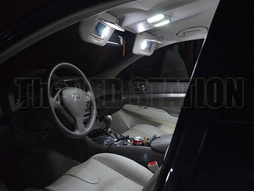 Infiniti G37 Coupe Led Interior Map Door Vanity Mirror Trunk License Plate Lights Kit