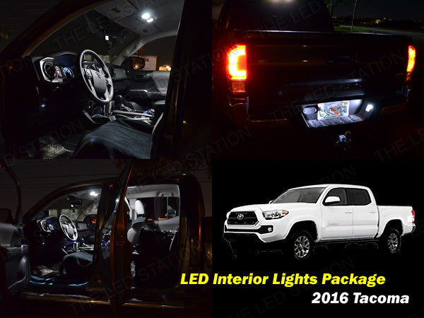 2016 2017 Toyota Tacoma Double Cab Led Interior Lights Kit Map Dome License Plate