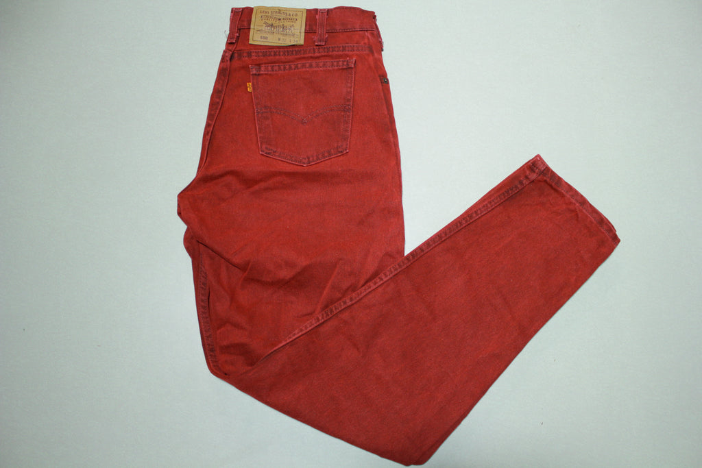 Levis 550 Vintage Denim Punk Jeans Dark Wash Red VERY – thefuzzyfelt