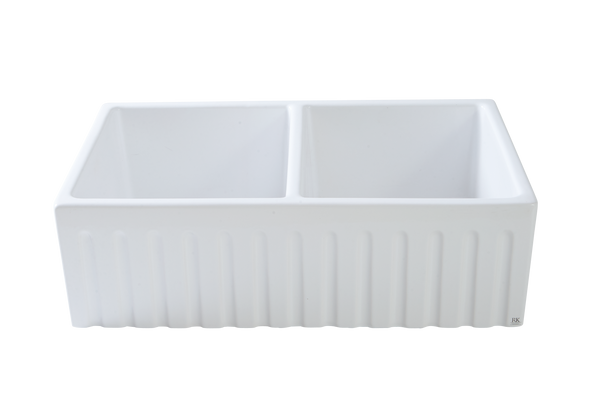Double Fluted Apron Sink - 33 * 20 * 10