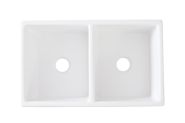 Double Country Farmhouse Sink - 33 Inch