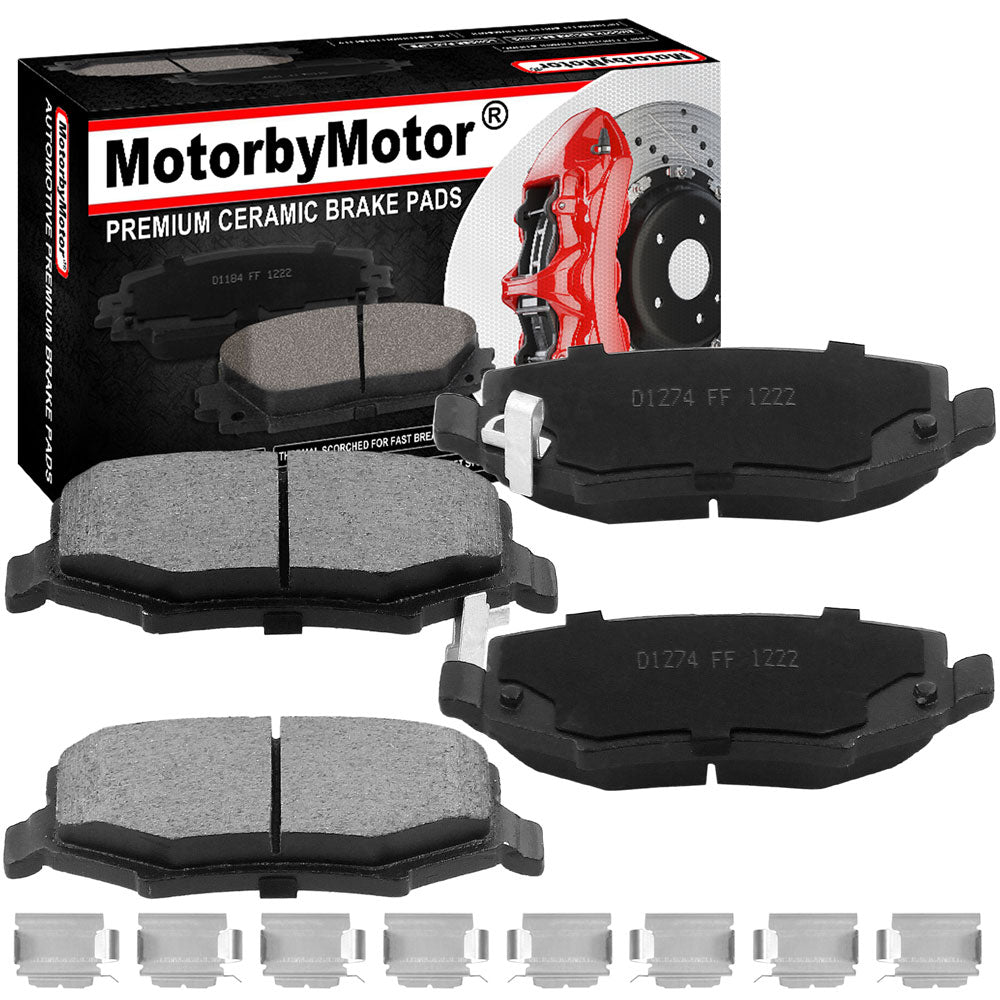 Front and Rear TQ Brake Pads  Fits Jeep Wrangler Dodge Nitro Jeep Liberty 