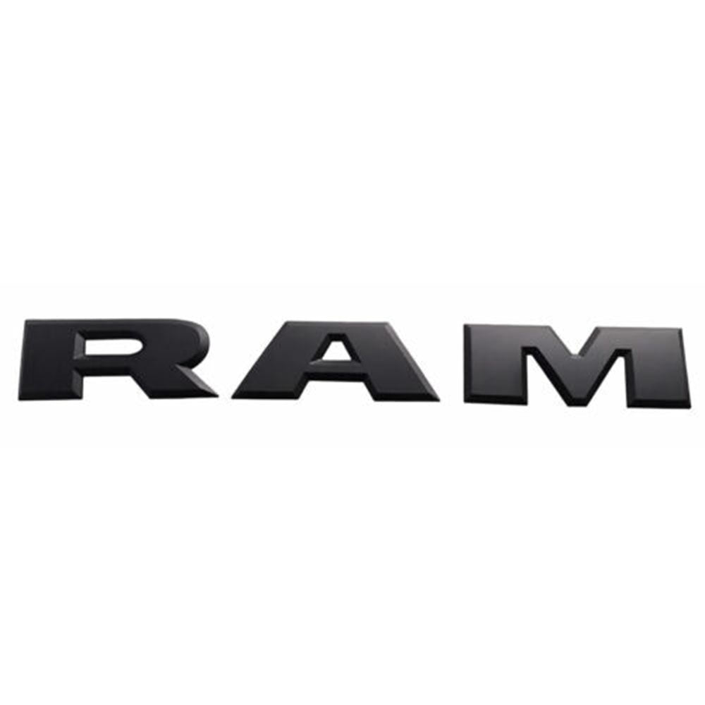 Dodge Ram 1500 Emblem Tailgate Letters Badge Glossy Black – AFA-Motors