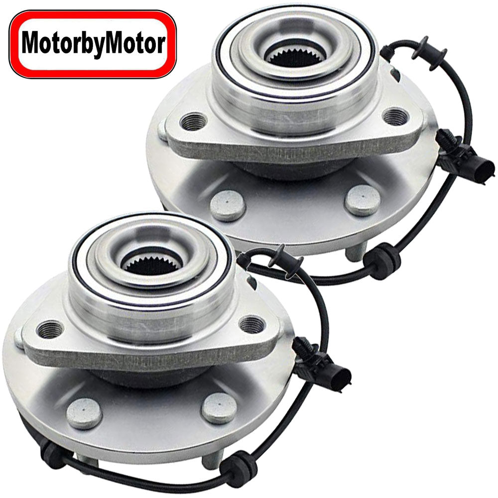 MotorbyMotor 515155 Front Wheel Bearing and Hub Assembly 4 WD with