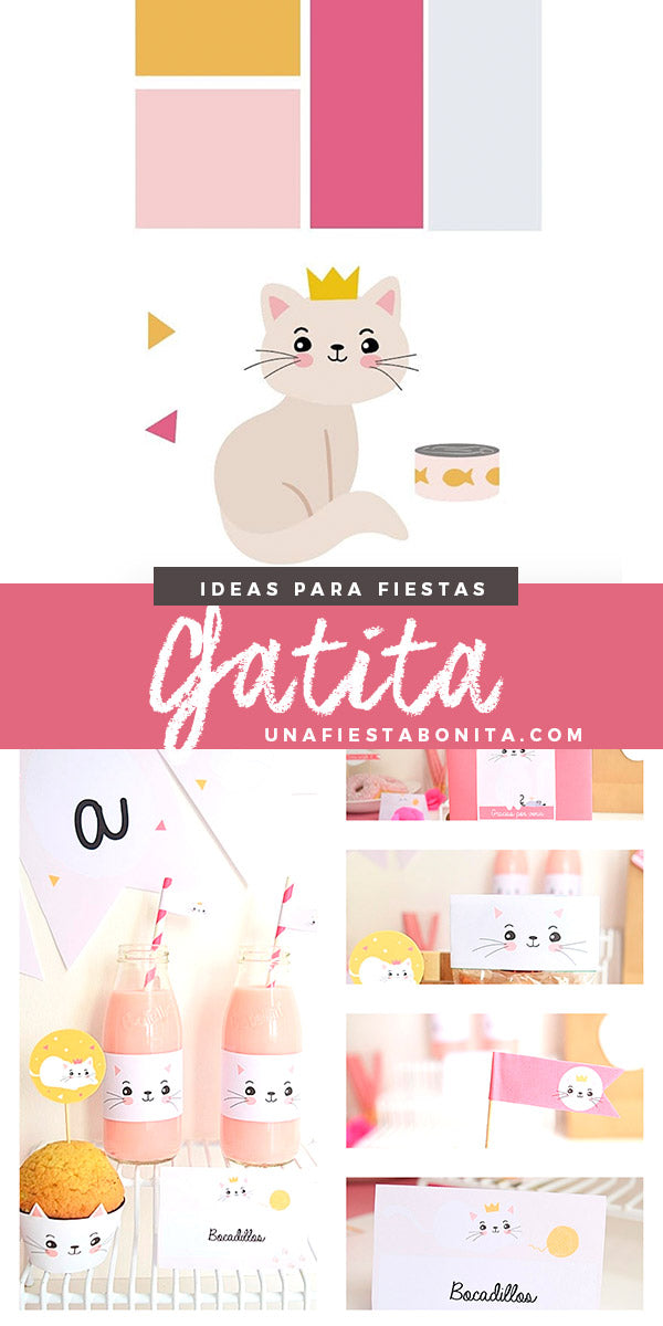 fiestas ideas para cumpleaños gatita