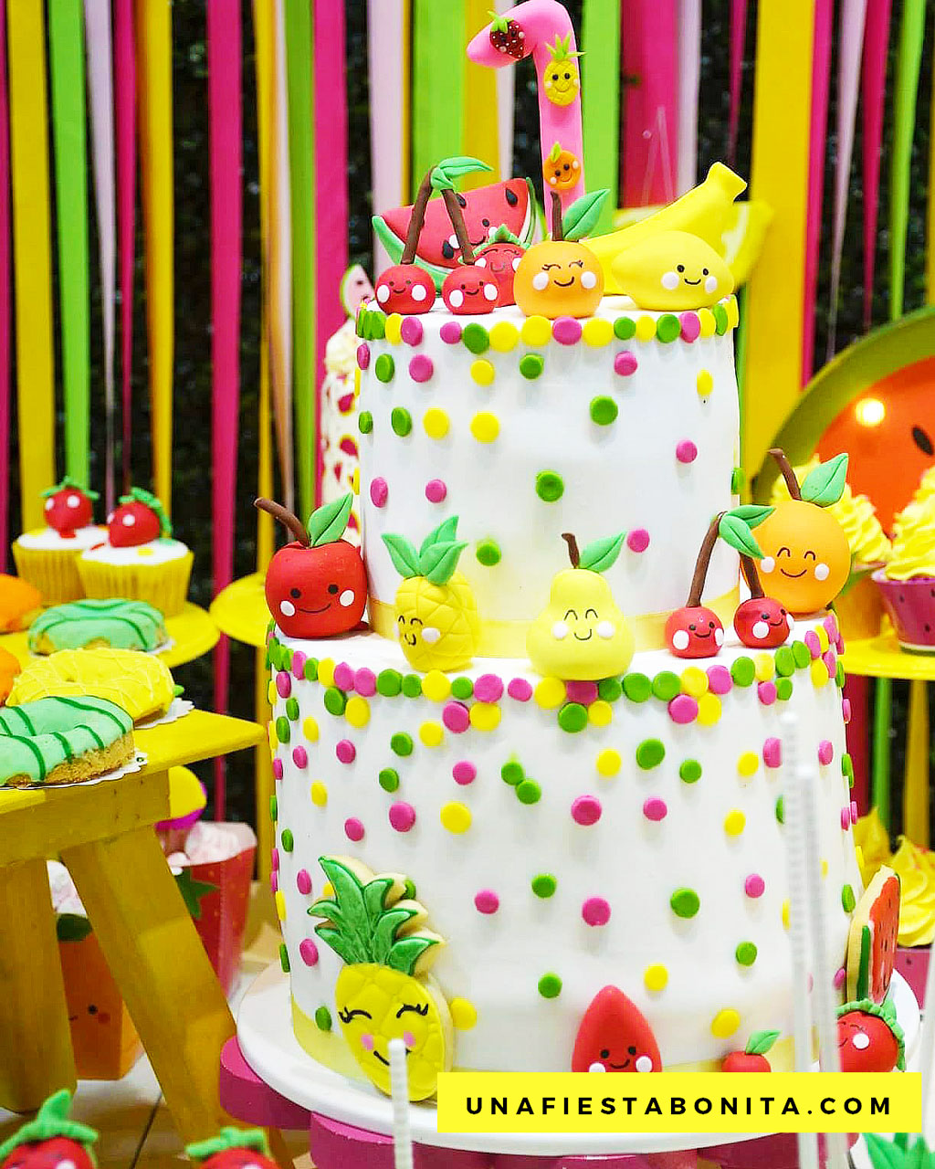 tarta frutas ideas fiesta cumpleaños