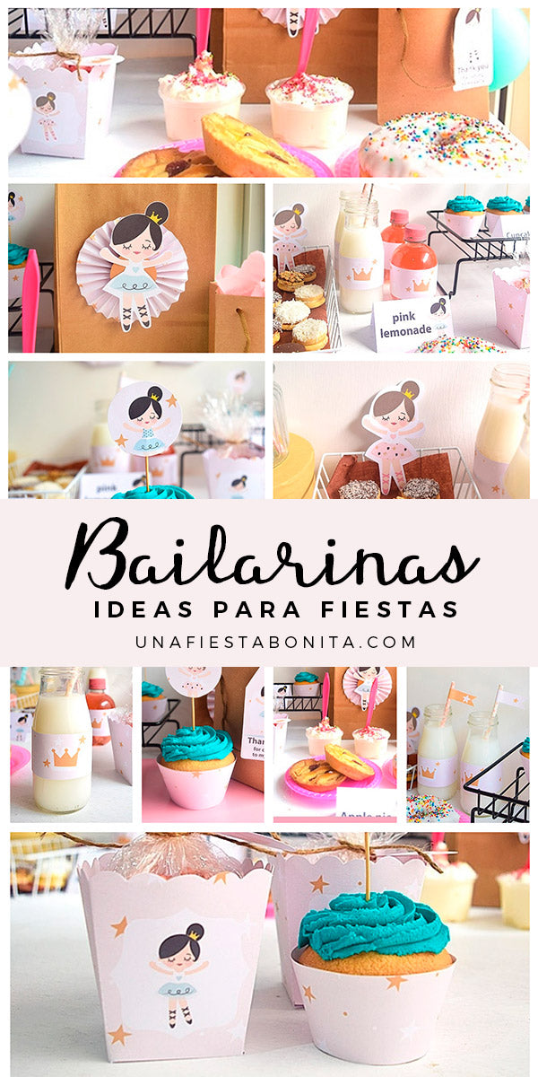 kit de fiesta bailarinas para imprimir