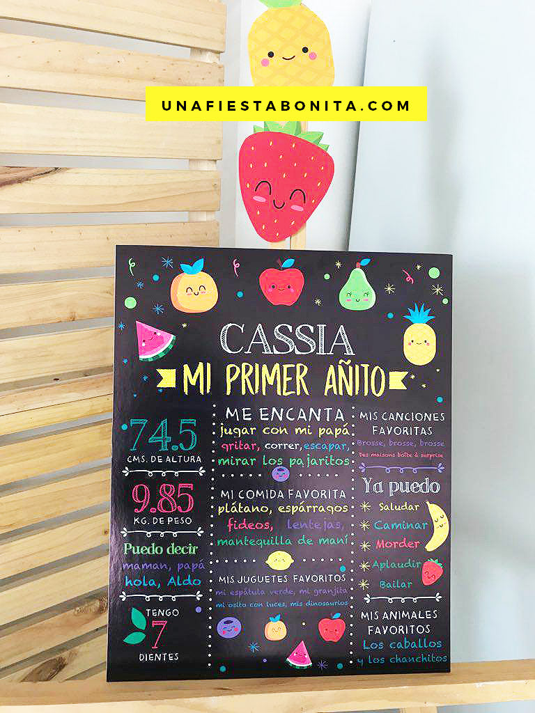 chalkboard tutti frutti