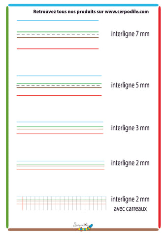 Quel interligne choisir pour mon enfant dyspraxique et dysgrahique ?