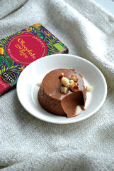 organic dark chocolate panna cotta