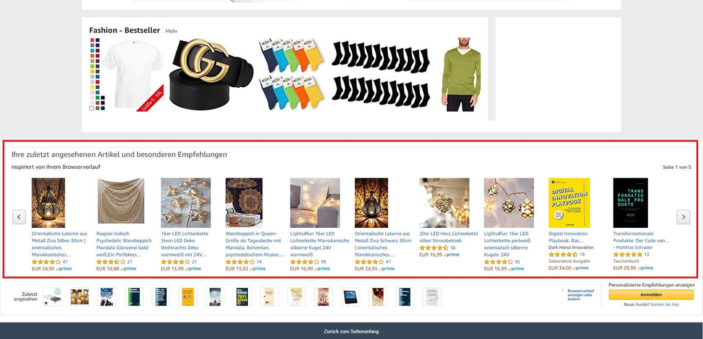 Amazon Produktempfehlungen - Shopify.de