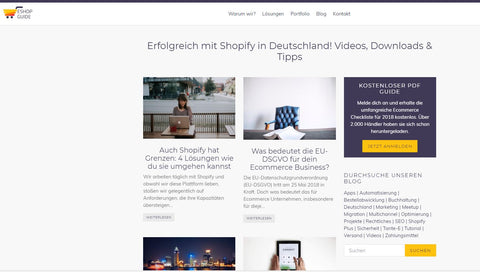 Eshop Guide Unternehmensblog - inara schreibt