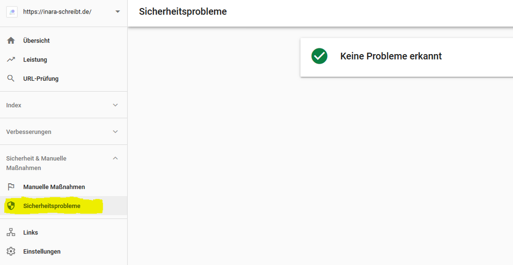 So findest du Sicherheitshinweise in der Google Search Console