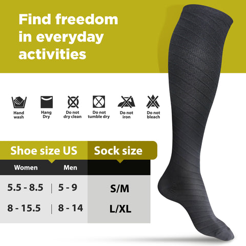 Black Compression Socks size