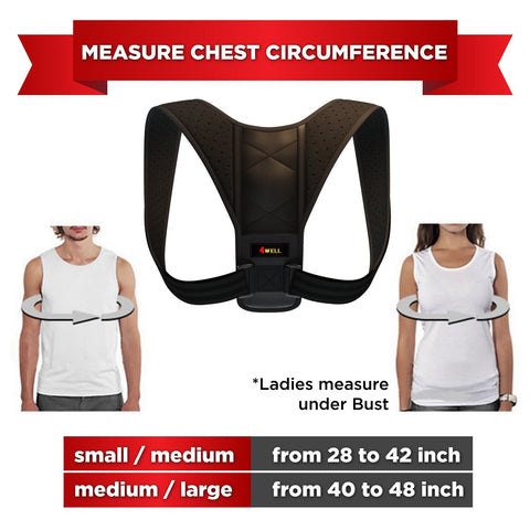 Back Adjustable Posture Corrector Brace size