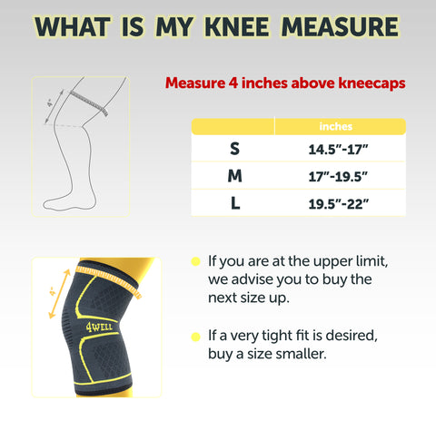 Ultimate Knee Compression Support Sleeve size