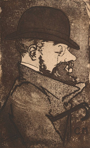 Charles Maurin - Portrait de Toulouse-Lautrec - Estampe Originale