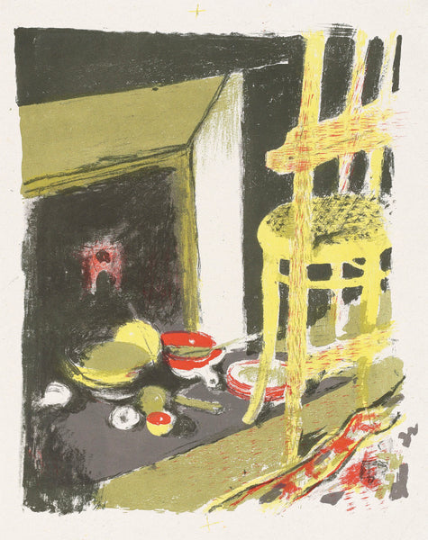 Edouard Vuillard - Paysages et Interieurs - l'Atre - The Hearth fireplace - original color lithograph