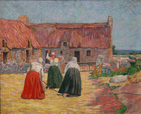 Henri Delavallee - Batteuses de ble - musee des beaux-arts ville de quimper