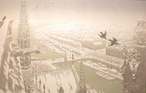 Henri Riviere - Paris - Du Haut des Tours de Notre Dame - From the Towers of Notre-Dame.JPG