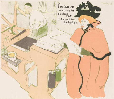 Henri de Toulouse-Lautrec - La Lithographie, couverture pour la 1ère année de l’Estampe Originale