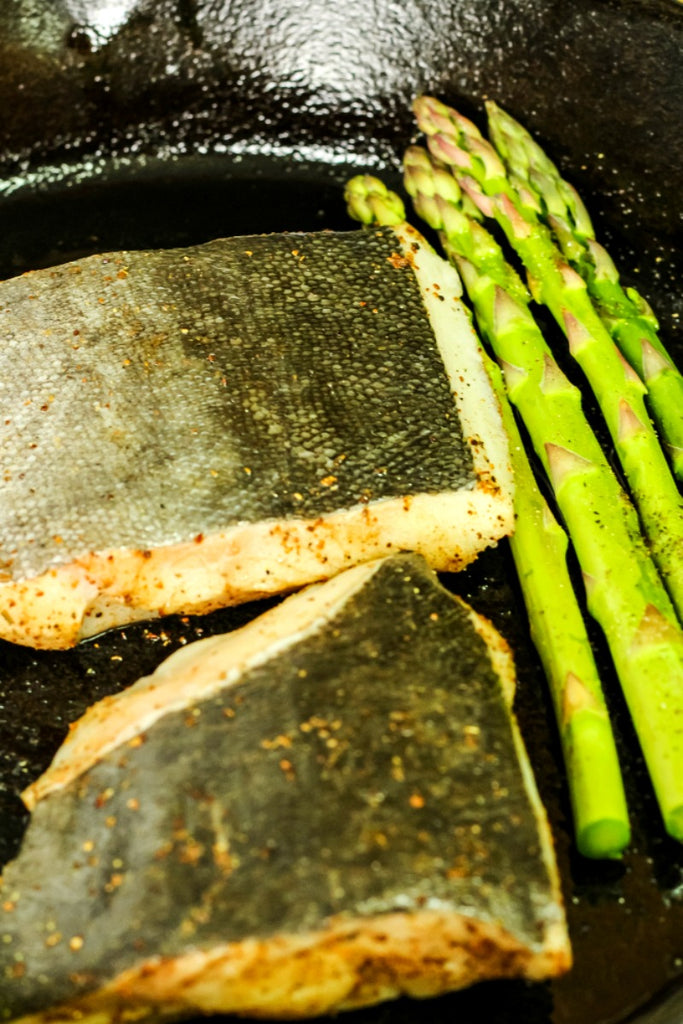 Blackened Black Cod is a quick and easy dinner idea loaded with flavor using homemade blackening spice blend rub, seared, and finished in a hot oven.