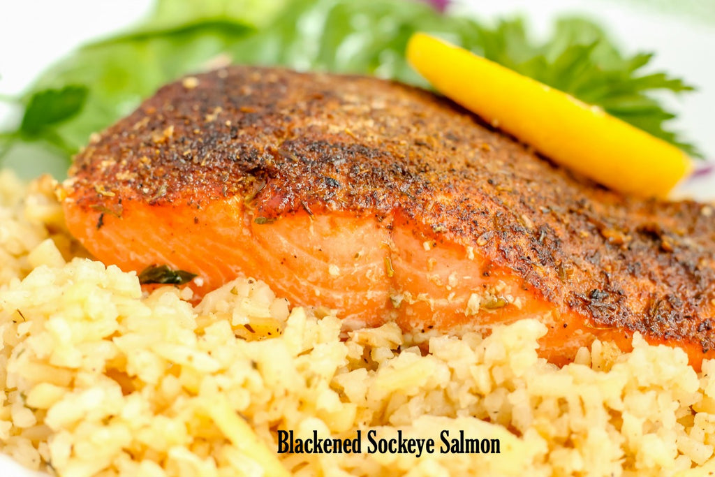 Blackened Sockeye Salmon ~ the perfect recipe using sustainable Alaskan Sockeye Salmon that will turn your non-seafood eating friends into fans after one bite. 